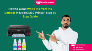 HP 6 How to Clean White Ink from Ink Damper in Model M30 Printer – Step by Step Guide