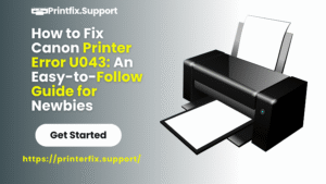 HP 9 How to Fix Canon Printer Error U043: