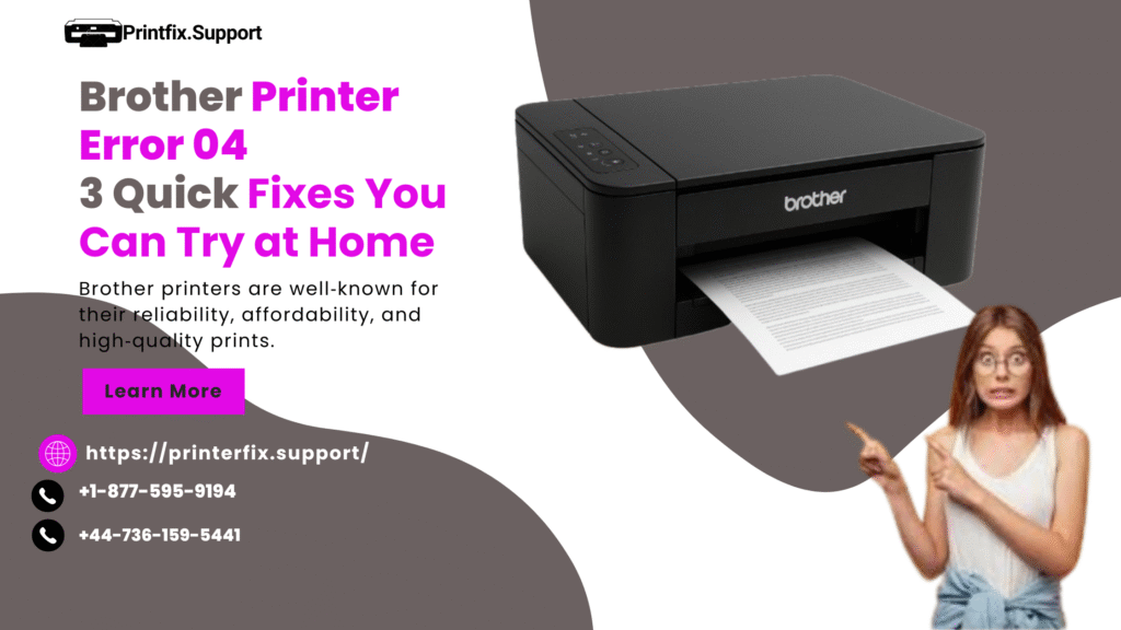 Brother Printer Error 04 – 3 Quick Fixes You Can Try at Home